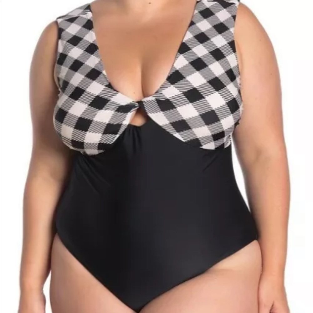 NWT Raisins Curve Womens Swimsuit One Piece Bathing Suit Size 14W